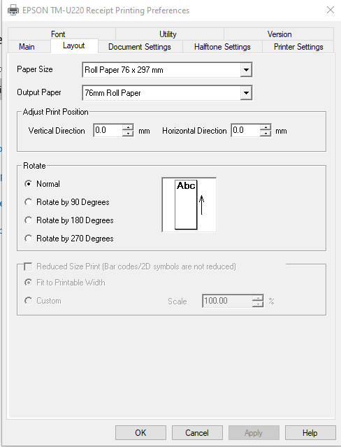 Epson TM-U220 Langkah 4